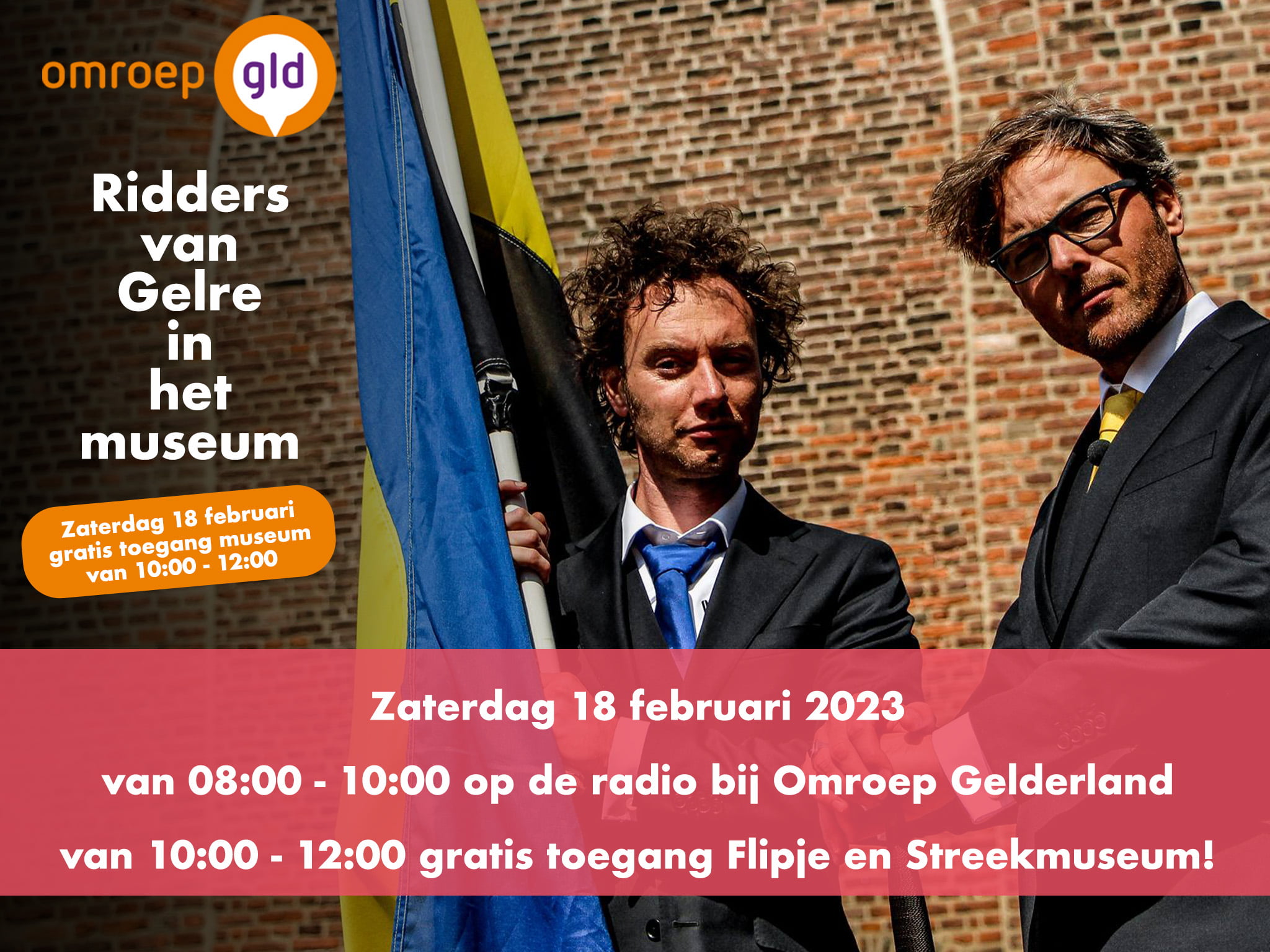 18 februari Ridders van Gelre bij museum Flipje en Streekmuseum Tiel